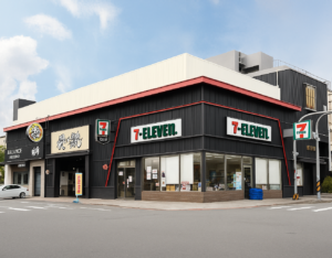 富甲八方D2鑫三角黃金店面，位於高雄仁武區仁孝商圈的三角窗店面外觀