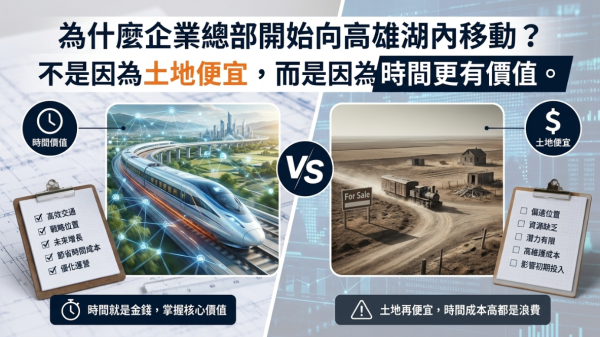 為什麼企業總部都開始往高雄湖內移動？